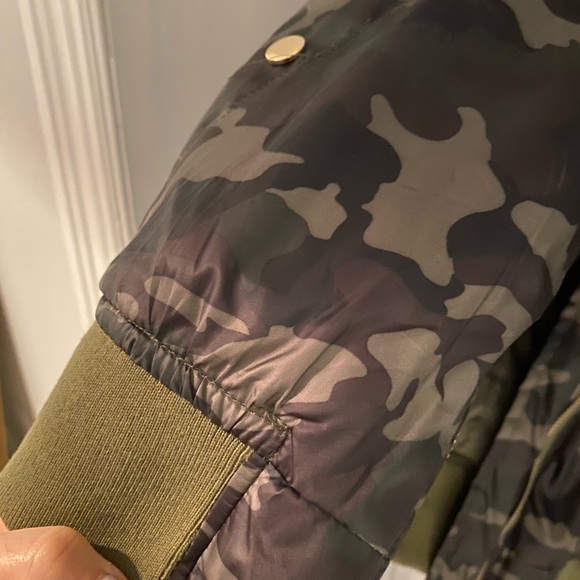 Army fatigue bomber jacket sz M NWT - Picture 4 of 5